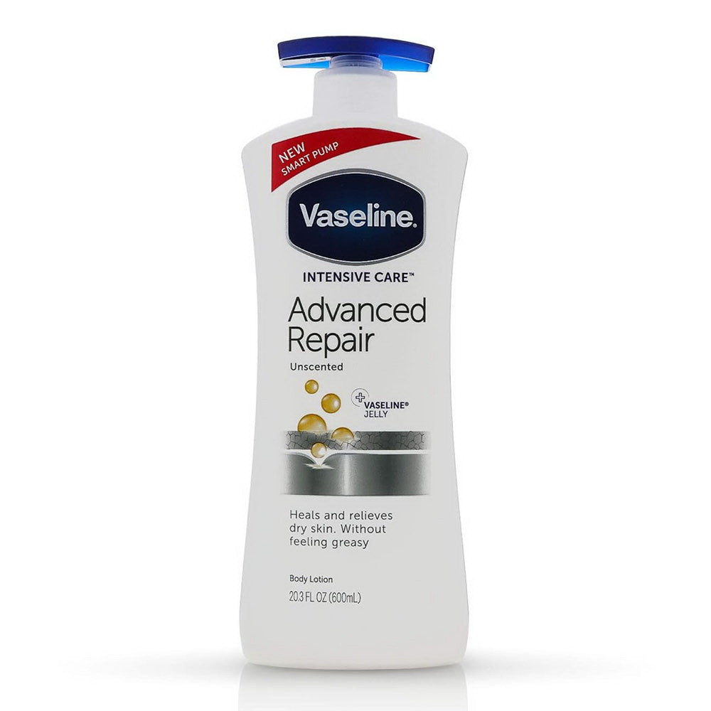 Vaseline Intensive Care Advanced Repair Body Lotion, Unscented, 20.3 Oz